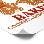 Main Street Bakery Cookies Gingerbread Cake Christ ポスター (角)