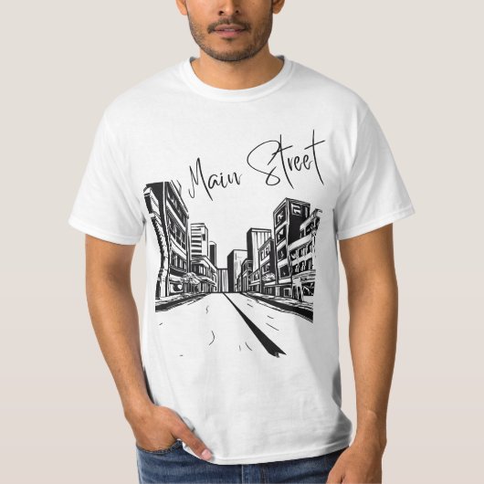 Main street tシャツ (正面)
