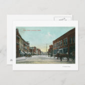 Main StreetLewistonのビュー、ID ポストカード (正面/裏面)