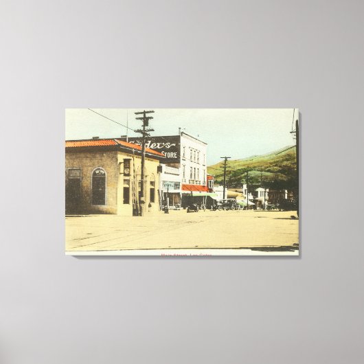 Main StreetLos Gatos, CA 2 キャンバスプリント (正面)