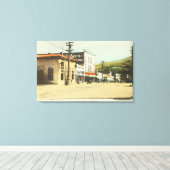 Main StreetLos Gatos, CA 2 キャンバスプリント (インサイチュ (ウッドフロア))