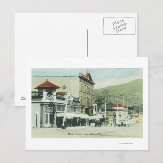 Main StreetLos Gatos, CA 2 ポストカード (正面/裏面)