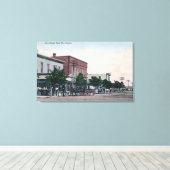 Main StreetScott City, KS キャンバスプリント (インサイチュ (ウッドフロア))