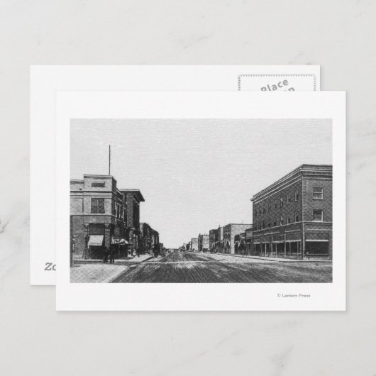 Main StreetTwin滝の表示, ID ポストカード (正面/裏面)