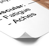 Main Symptoms of Infectious Pneumonia Diagram ポスター (角)