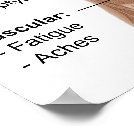 Main Symptoms of Infectious Pneumonia Diagram ポスター (角)