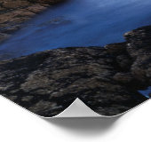 Maine, Acadia National Park, Moonset ポスター (角)