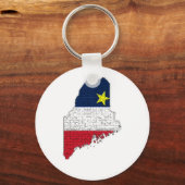 maine acadian文字jpg キーホルダー (正面)