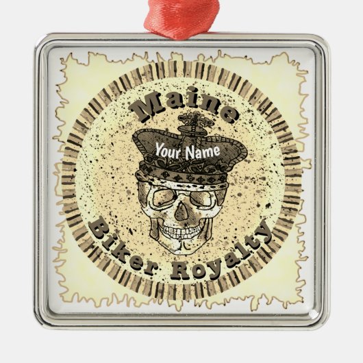 Maine Biker   メタルオーナメント (正面)