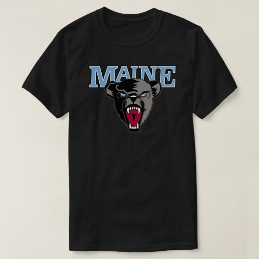 Maine Black Bears Sticker.png Tシャツ (デザイン正面)