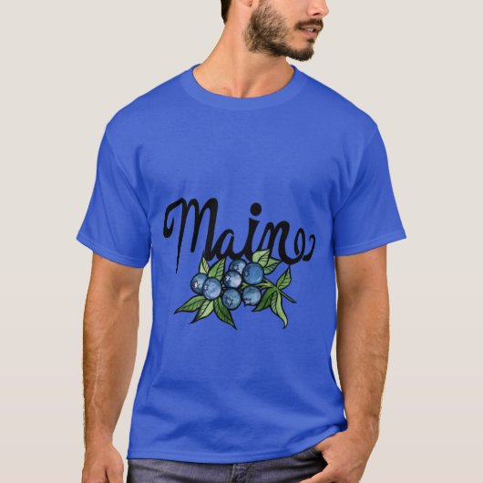 Maine Blueberries 1 Tシャツ (正面)