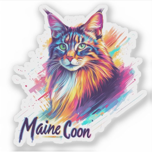 Maine Coon シール (正面)