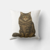 Maine Coon Brown Blotched Tabby Pillow クッション (裏面)