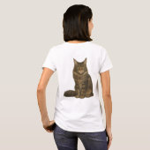 Maine Coon Brown Blotched Tabby T-Shirt Tシャツ (裏面フル)