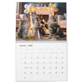 Maine Coon Cat Calendar カレンダー (1月 2027)