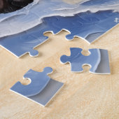 Maine Coon Cat Christmas Boat Holiday ジグソーパズル (側面)