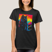 Maine Coon Cat Design Tシャツ (正面)