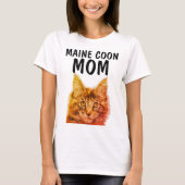 MAINE COON CAT MOM Tシャツ (正面)