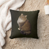 Maine Coon Cat Portrait クッション (ブランケット)