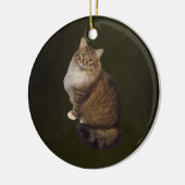 Maine Coon Cat Portrait セラミックオーナメント (左)
