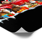 Maine Coon Cat Red Truck Christmas Tree Santa Ugly ポスター (角)