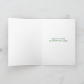 Maine Coon Cat Santa Hat Meowy Christmas シーズンカード (内部)