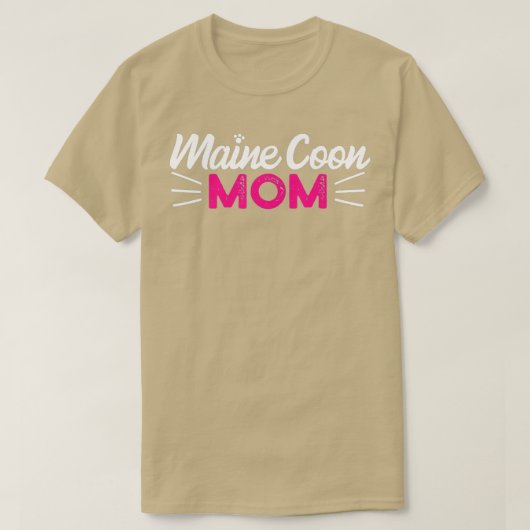 Maine Coon Cat Tシャツ (デザイン正面)
