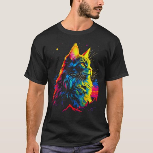 Maine Coon Cat Tシャツ (正面)
