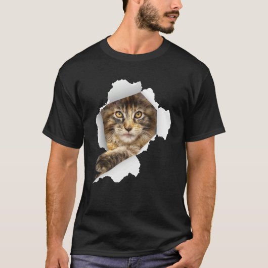 Maine Coon Cats Kitten  Cute Cat  Cat Tシャツ (正面)