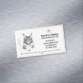 Maine Coon Chatterie LOOF Personnalisée Moderne マグネット名刺 (インサイチュ)