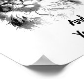 Maine Coon Christmas Poster Instant Download ポスター (角)