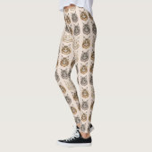 Maine Coon Cute Cat Lover Pattern レギンス (左)