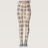 Maine Coon Cute Cat Lover Pattern レギンス (正面)