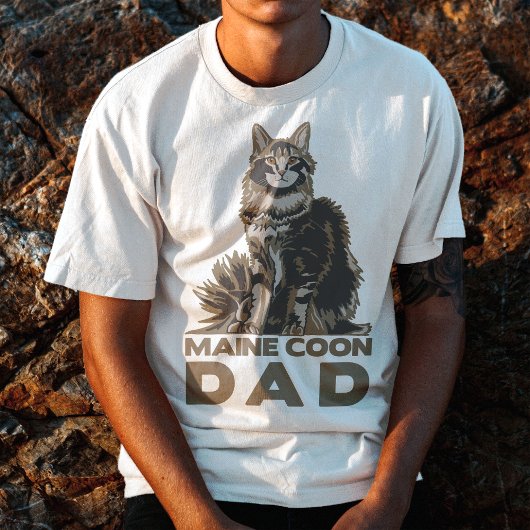 MAINE COON DAD T-Shirt Tシャツ