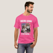 MAINE COON FATHER America Maine Coon Owner USA Tシャツ (正面フル)