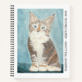 Maine Coon Kitten Your ArtWork SketchBook ノートブック (正面)