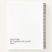 Maine Coon Kitten Your ArtWork SketchBook ノートブック (裏面)