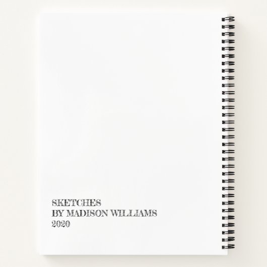 Maine Coon Kitten Your ArtWork SketchBook ノートブック (裏面)