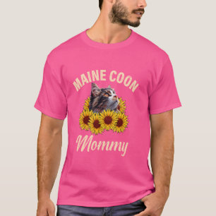 MAINE COON MOM Maine Coon Mommy Cat Mother Maine C Tシャツ