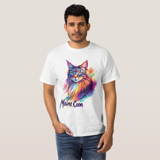 Maine Coon Tシャツ (正面フル)