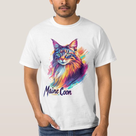 Maine Coon Tシャツ (正面)