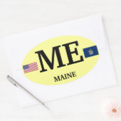 Maine* Europea-スタイル楕円シール 楕円形シール (封筒)