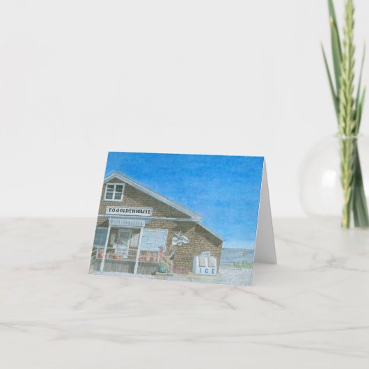 Maine General Store Watercolor サンキューカード (正面)