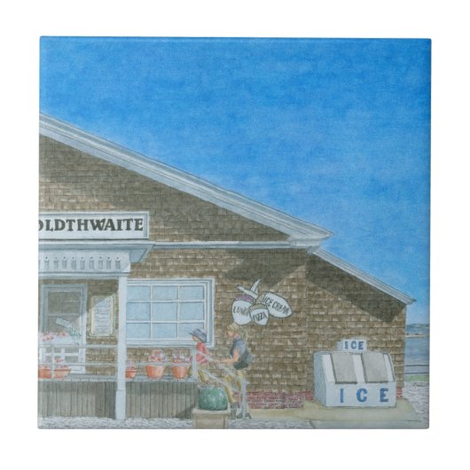 Maine General Store Watercolor タイル (正面)