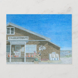 Maine General Store Watercolor ポストカード