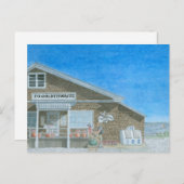 Maine General Store Watercolor ポストカード (正面/裏面)