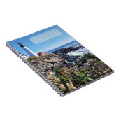 Maine Lighthouse Cover 80pg Spiral Journal ノートブック (右側)