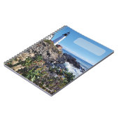 Maine Lighthouse Cover 80pg Spiral Journal ノートブック (左側)