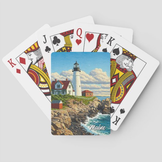 Maine Lighthouse Travel トランプ (裏面)