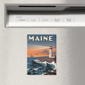 Maine Lighthouse Travel マグネット (インサイチュ (食洗機))
